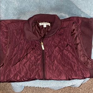 Wine colored vest